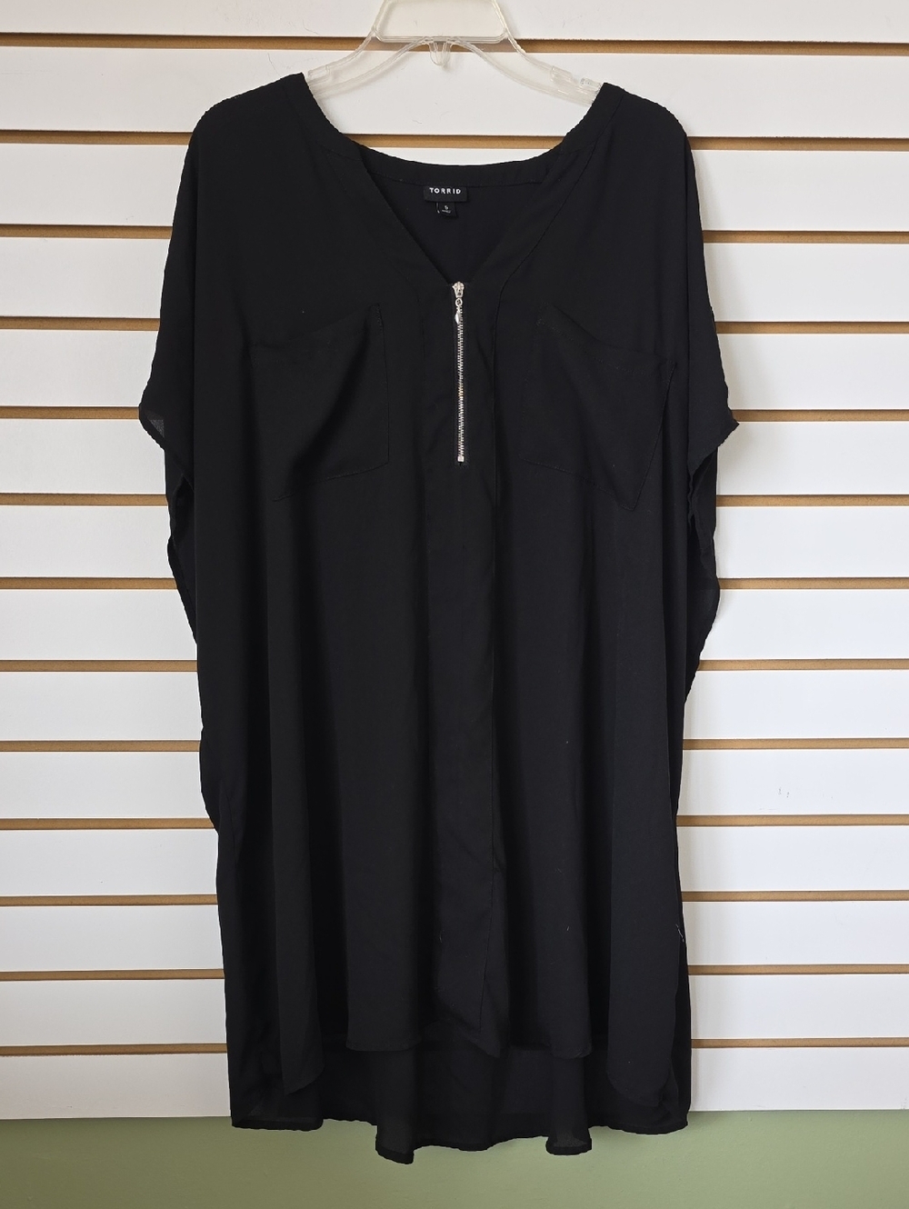 torrid Zip-Front Tunic Top 5x